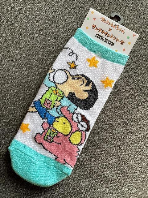 ♯新品♯クレヨンしんちゃん × ポムポムプリン めちゃ可愛 ソックス 靴下 チョコビ < 女性ファッション  ♯新品♯クレヨンしんちゃん × ポムポムプリン めちゃ可愛 ソックス 靴下 チョコビ  < 女性ファッションの