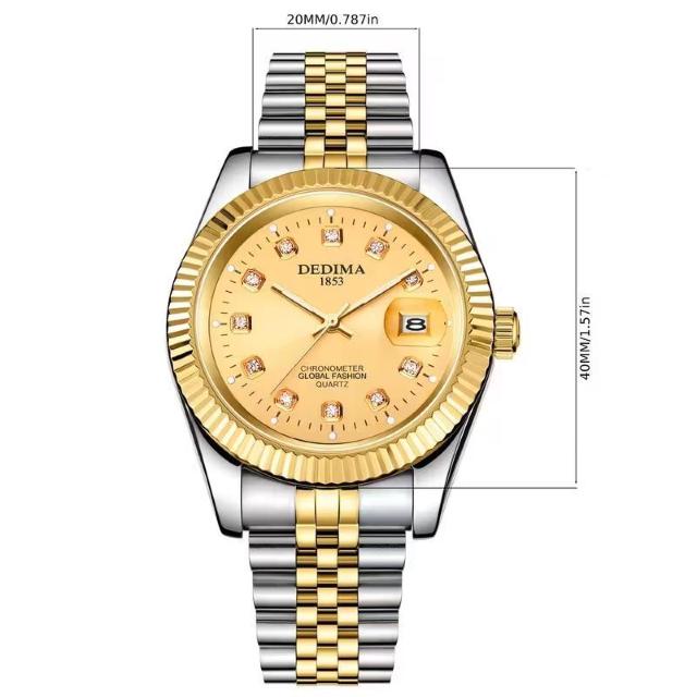 爆ヤス2490円★新作 自動巻きメンズカレンダー蓄光スチールストラップ腕時計 男性へのギフト 複数カラー展開 S-ゴールデン < 男性アクセサリー/時計 爆ヤス2490円★新作 自動巻きメンズカレンダー蓄光スチールストラップ腕時計 男性へのギフト 複数カラー展開 S-ゴールデン < 男性アクセサリー/時計の