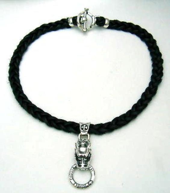 シルバー925 ガーゴイルドラゴンリングレザーチョーカー < 男性アクセサリー/時計 シルバー925 ガーゴイルドラゴンリングレザーチョーカー < 男性アクセサリー/時計の