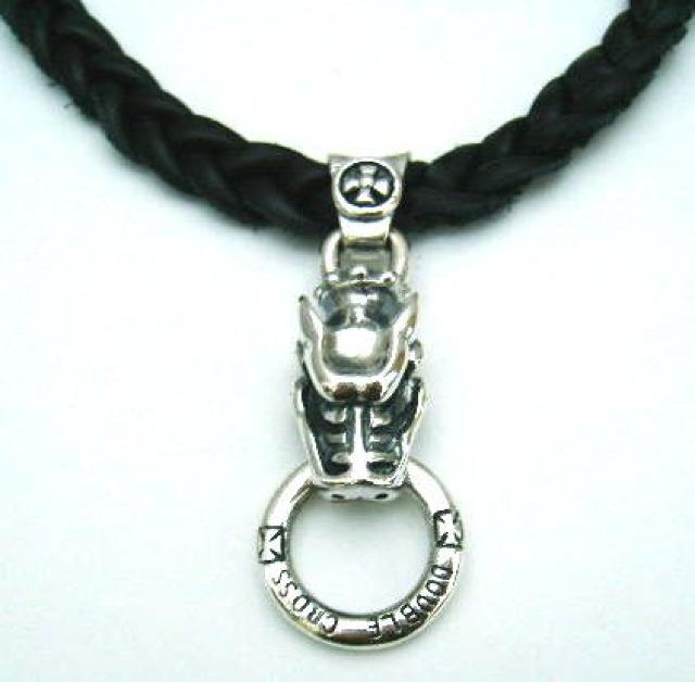 シルバー925 ガーゴイルドラゴンリングレザーチョーカー < 男性アクセサリー/時計 シルバー925 ガーゴイルドラゴンリングレザーチョーカー < 男性アクセサリー/時計の