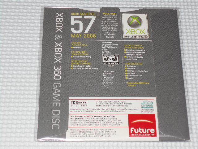 xbox★xbox OFFICIAL XBOX MAGAZINE 2006 DISC 57 < ゲーム本体/ソフト  xbox★xbox OFFICIAL XBOX MAGAZINE 2006 DISC 57 < ゲーム本体/ソフトの