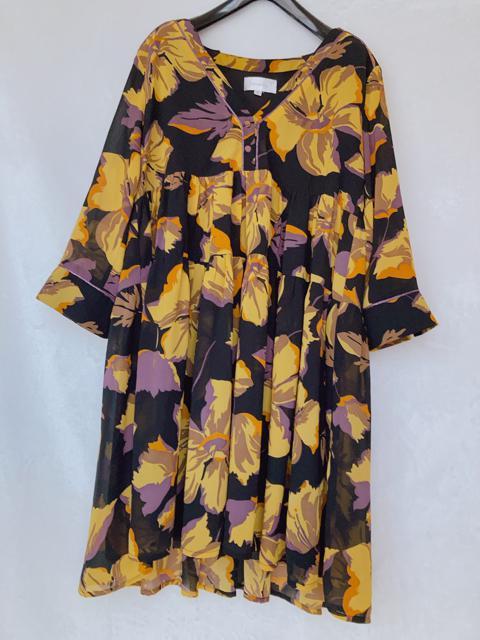 Grace&Mila Vネック ビックフラワー チュニック 花柄 ワンピース M N2m < 女性ファッション  Grace&Mila Vネック ビックフラワー チュニック 花柄 ワンピース M N2m  < 女性ファッションの