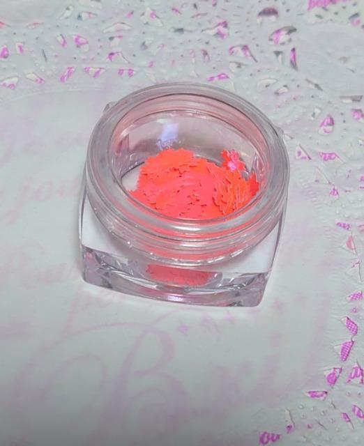 ★ハンドメイド素材★ケース入り!ホログラム・桜(蛍光オレンジ) < 香水/コスメ/ネイル  ★ハンドメイド素材★ケース入り!ホログラム・桜(蛍光オレンジ)  < 香水/コスメ/ネイルの