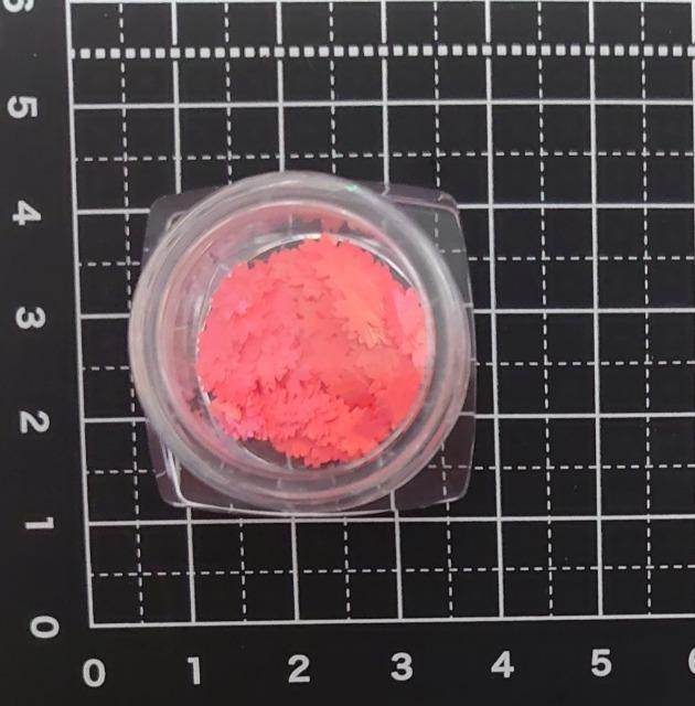 ★ハンドメイド素材★ケース入り!ホログラム・桜(蛍光オレンジ) < 香水/コスメ/ネイル  ★ハンドメイド素材★ケース入り!ホログラム・桜(蛍光オレンジ) < 香水/コスメ/ネイルの