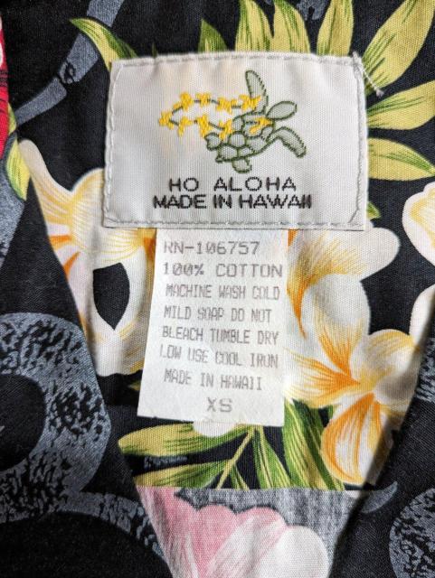 HO ALOHA ハワイアンシャツ アロハシャツ Made in Hawaii USA  花柄 < 男性ファッション  HO ALOHA ハワイアンシャツ アロハシャツ Made in Hawaii USA  花柄 < 男性ファッションの