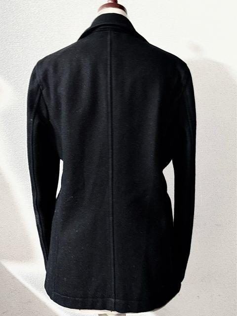 NO ID. ノーアイディー 定価4万円程 革 レザー 付き 起毛 ウール ピーコート ジャケット 2 ライダース ドメス ロック < ブランド NO ID. ノーアイディー 定価4万円程 革 レザー 付き 起毛 ウール ピーコート ジャケット 2 ライダース ドメス ロック < ブランドの