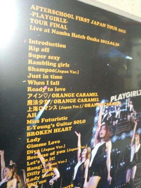 *AFTER SCHOOL☆First Japan Tour2012PLAYGIRLZ★DVD♪ < タレントグッズ  *AFTER SCHOOL☆First Japan Tour2012PLAYGIRLZ★DVD♪ < タレントグッズの
