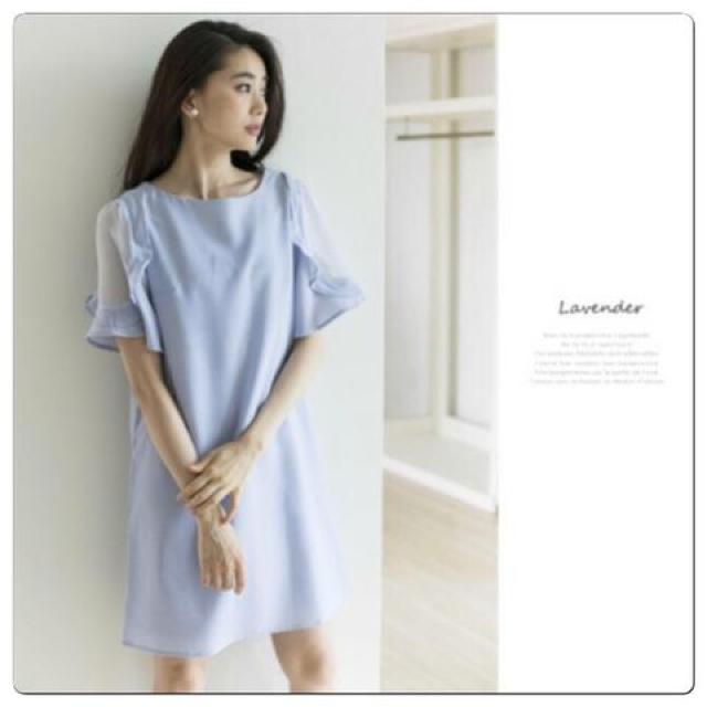 TOCCO 【オンライン限定】新品袖シフォン切り替えワンピ < ブランド  TOCCO 【オンライン限定】新品袖シフォン切り替えワンピ  < ブランドの