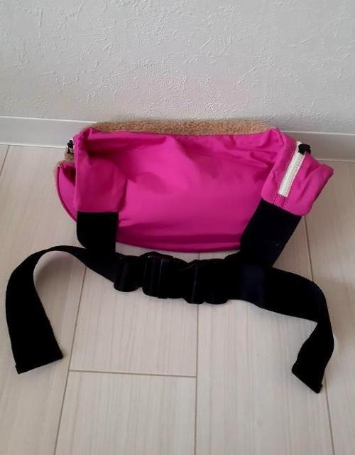 DOUBLE NAME ダブルネーム◆ピンク×ベージュボア ウエストバッグ ポーチ ボディバッグ ユニセックス < ブランド DOUBLE NAME ダブルネーム◆ピンク×ベージュボア ウエストバッグ ポーチ ボディバッグ ユニセックス < ブランドの