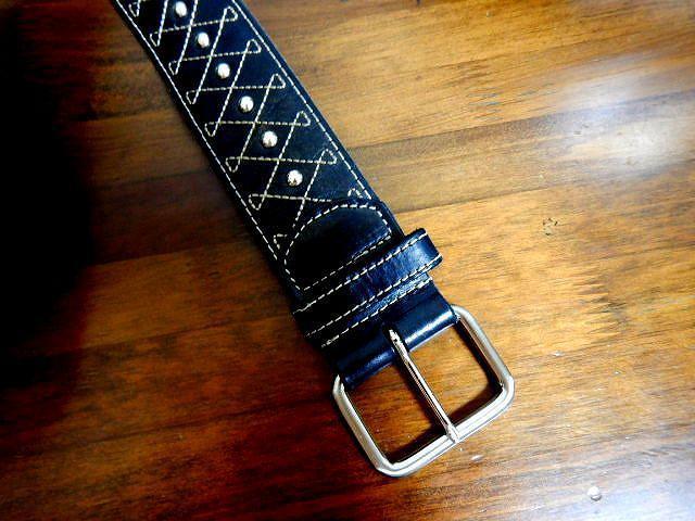 ◆レザー ベルト スタッズ 未使用品 < 男性ファッション  ◆レザー ベルト スタッズ 未使用品 < 男性ファッションの