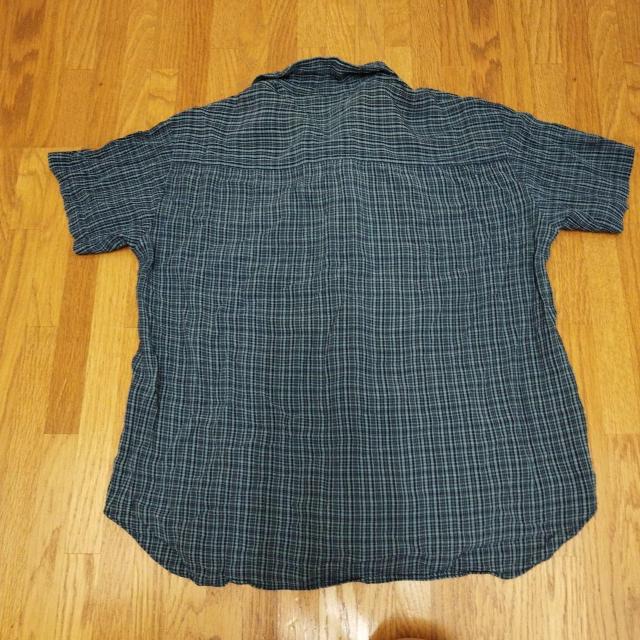 Jin Planet ネイビー ブルー系レーヨン混チェック柄 半袖シャツ < 女性ファッション  Jin Planet ネイビー ブルー系レーヨン混チェック柄 半袖シャツ < 女性ファッションの