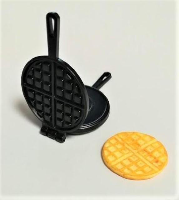 ミニチュア★ワッフルメーカー★黒★ブラック★調理器具★ドールハウスに★ < おもちゃ  ミニチュア★ワッフルメーカー★黒★ブラック★調理器具★ドールハウスに★ < おもちゃの