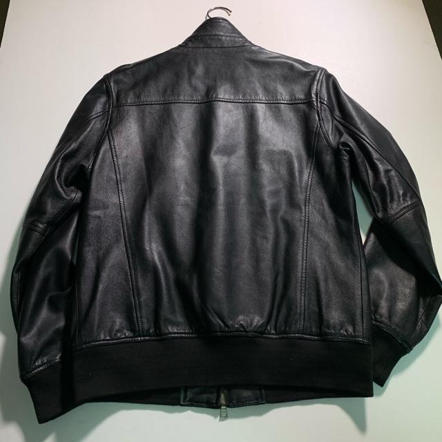 グリーンレーベルリラクシング 羊革 シングル ライダースジャケット 革ジャン Mサイズ A-2 フライトジャケット ハイネック < 男性ファッション  グリーンレーベルリラクシング 羊革 シングル ライダースジャケット 革ジャン Mサイズ A-2 フライトジャケット ハイネック < 男性ファッションの