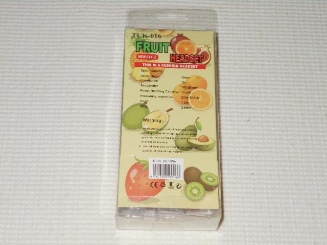 FRUIT HEADSET イヤホン チェリー < 家電/AV  FRUIT HEADSET イヤホン チェリー < 家電/AVの