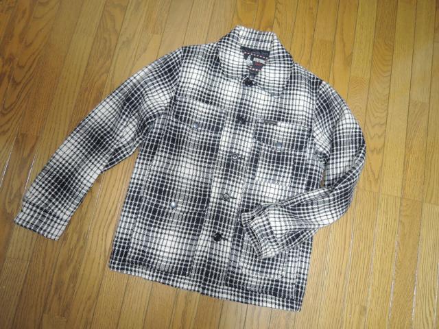 HYSTERIC GLAMOUR ヒステリックグラマー チェック柄 ウール混 ジャケット S 黒白系 ワークJKT キルティング < ブランド  HYSTERIC GLAMOUR ヒステリックグラマー チェック柄 ウール混 ジャケット S 黒白系 ワークJKT キルティング < ブランドの