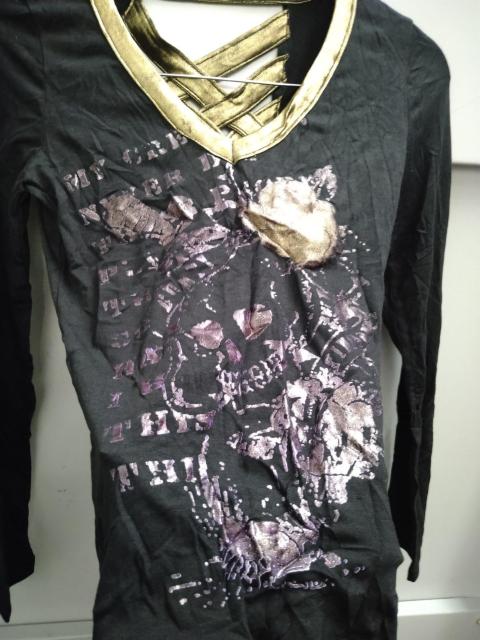 d.i.a☆背中あきスカルプリントロンT < ブランド d.i.a☆背中あきスカルプリントロンT < ブランドの