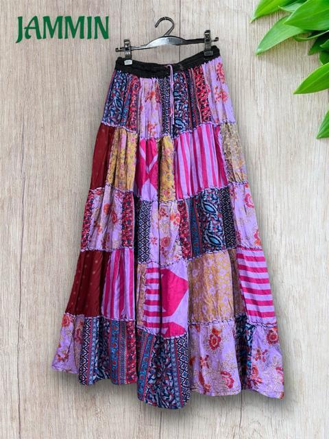 パッチワークロングスカート アジアン エスニック ヒッピー パッチワーク < 女性ファッション  パッチワークロングスカート アジアン エスニック ヒッピー パッチワーク  < 女性ファッションの