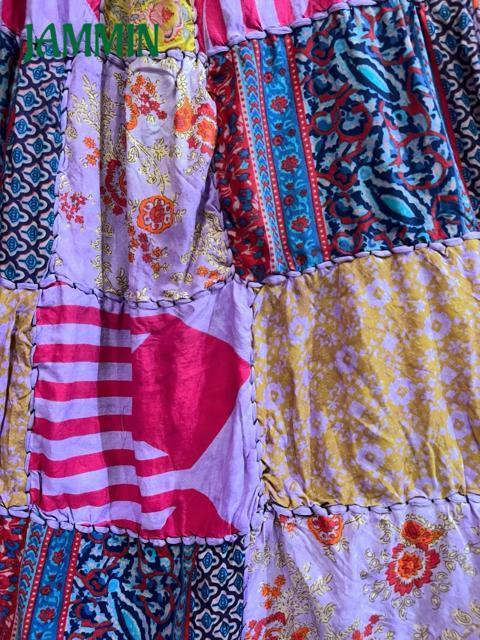 パッチワークロングスカート アジアン エスニック ヒッピー パッチワーク < 女性ファッション  パッチワークロングスカート アジアン エスニック ヒッピー パッチワーク < 女性ファッションの