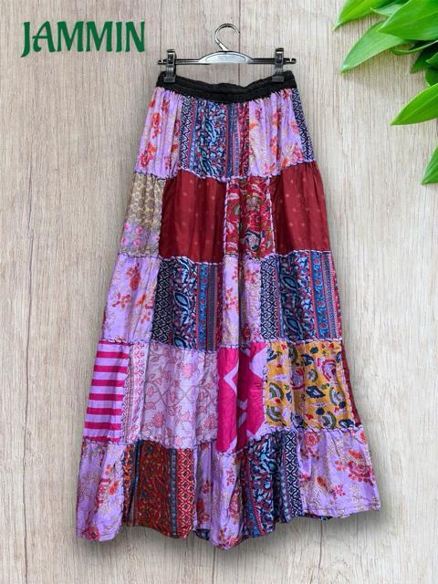 パッチワークロングスカート アジアン エスニック ヒッピー パッチワーク < 女性ファッション  パッチワークロングスカート アジアン エスニック ヒッピー パッチワーク < 女性ファッションの
