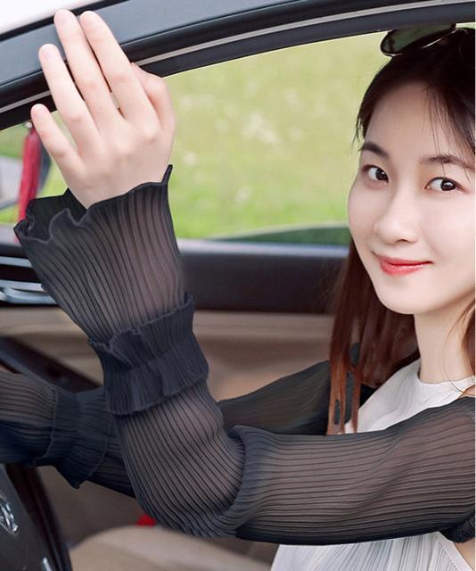 送料無料 新品 プリーツ フリルアームカバー 日焼け防止 < 女性ファッション  送料無料 新品 プリーツ フリルアームカバー 日焼け防止 < 女性ファッションの