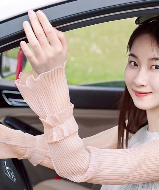 送料無料 新品 プリーツ フリルアームカバー 日焼け防止 < 女性ファッション  送料無料 新品 プリーツ フリルアームカバー 日焼け防止 < 女性ファッションの