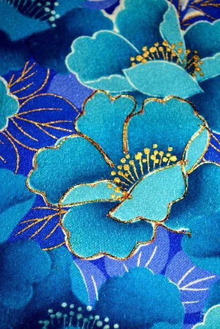 振袖 長襦袢セット 最高級 美品 暈し染め 金彩 金箔 金駒シシュウ 観世水 花柄 身丈156.5cm 裄丈63cm T3619 < 女性ファッション  振袖 長襦袢セット 最高級 美品 暈し染め 金彩 金箔 金駒シシュウ 観世水 花柄 身丈156.5cm 裄丈63cm T3619 < 女性ファッションの