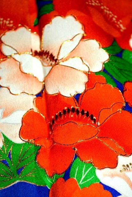 振袖 長襦袢セット 最高級 美品 暈し染め 金彩 金箔 金駒シシュウ 観世水 花柄 身丈156.5cm 裄丈63cm T3619 < 女性ファッション  振袖 長襦袢セット 最高級 美品 暈し染め 金彩 金箔 金駒シシュウ 観世水 花柄 身丈156.5cm 裄丈63cm T3619 < 女性ファッションの