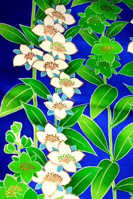 振袖 長襦袢セット 最高級 美品 暈し染め 金彩 金箔 金駒シシュウ 観世水 花柄 身丈156.5cm 裄丈63cm T3619 < 女性ファッション  振袖 長襦袢セット 最高級 美品 暈し染め 金彩 金箔 金駒シシュウ 観世水 花柄 身丈156.5cm 裄丈63cm T3619 < 女性ファッションの