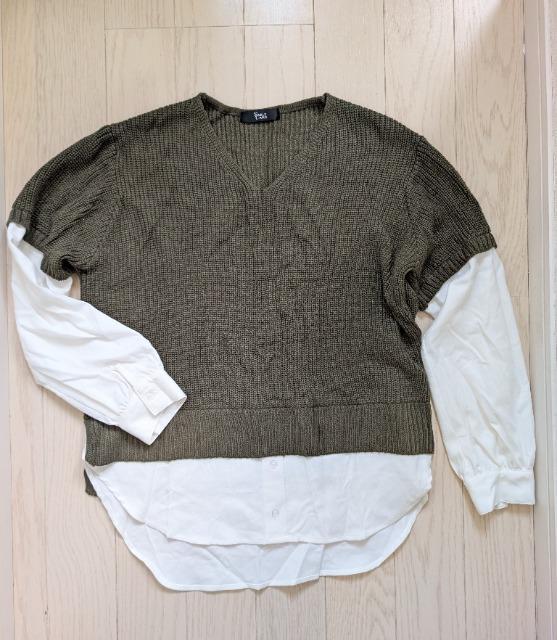 LL★SMILE LAND★重ね着風トップス★新品★送料無料 < 女性ファッション LL★SMILE LAND★重ね着風トップス★新品★送料無料 < 女性ファッションの