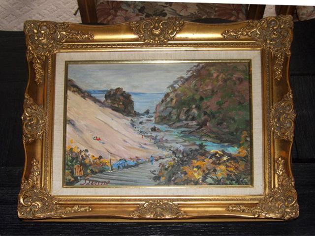 真作保証 油彩画 海野精光 F6号 下田砂スキー場 < ホビー 真作保証 油彩画 海野精光 F6号 下田砂スキー場 < ホビーの