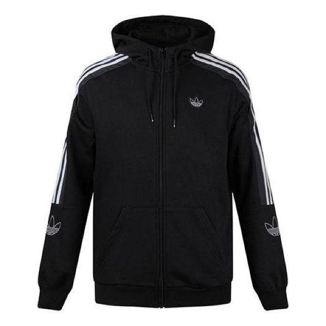 新品 adidas originals アディダスオリジナルス スウェット ジップ パーカー O XL 黒 ワッペン 3本線 < ブランド 新品 adidas originals アディダスオリジナルス スウェット ジップ パーカー O XL 黒 ワッペン 3本線 < ブランドの