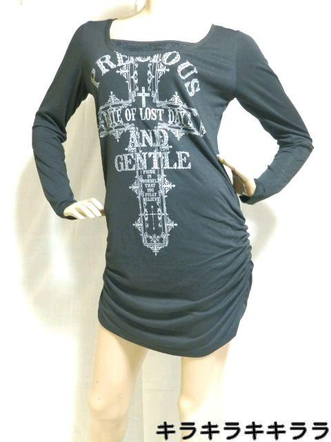 【GHOST OF HARLEM/ゴーストオブハーレム】《New》サイド裾ゴムシャーリング*ワンピ < ブランド 【GHOST OF HARLEM/ゴーストオブハーレム】《New》サイド裾ゴムシャーリング*ワンピ < ブランドの