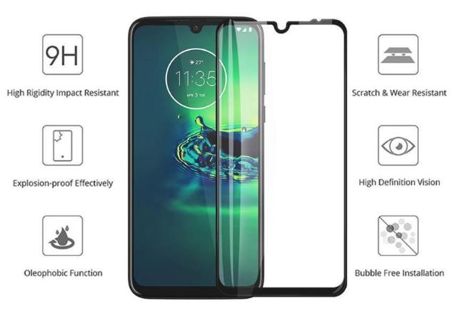 mQZbgng[ Moto G8 Plus t KX ی 5D 0.3mm@tveN^[ یtB  Ɠd/AV 