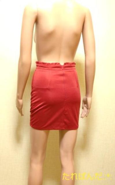 美品☆眩しい光沢レッド×てろA素材のsexyなタイトミニB☆367☆3点で即落 < 女性ファッション  美品☆眩しい光沢レッド×てろA素材のsexyなタイトミニB☆367☆3点で即落 < 女性ファッションの