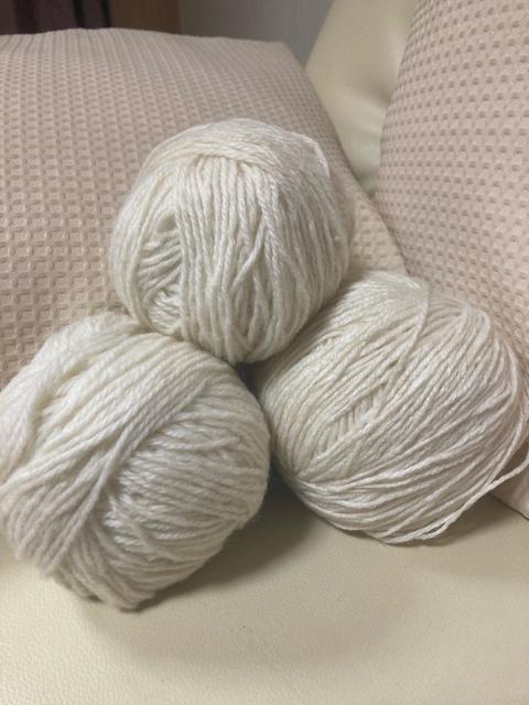 1479.並太毛糸3玉☆白/ホワイト < ペット/手芸/園芸  1479.並太毛糸3玉☆白/ホワイト  < ペット/手芸/園芸の