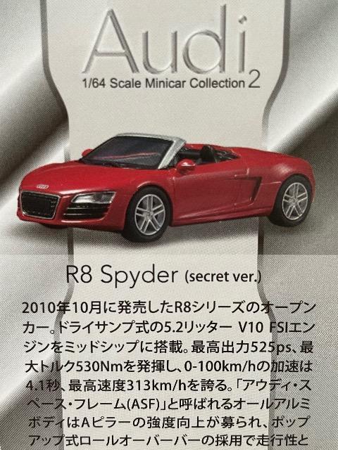 アウディ2 R8 スパイダー 【シークレット】 ★京商サンクス限定★ < ホビー  アウディ2 R8 スパイダー 【シークレット】 ★京商サンクス限定★ < ホビーの