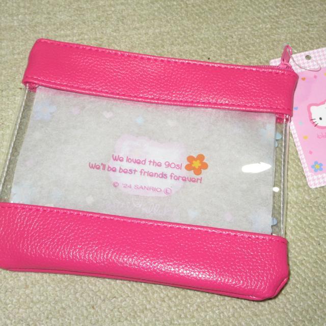 未使用タグ付き☆ハローキティ*コンビポーチ*フラットビニールポーチ*スリーコインズ(カオハナ) < おもちゃ  未使用タグ付き☆ハローキティ*コンビポーチ*フラットビニールポーチ*スリーコインズ(カオハナ) < おもちゃの