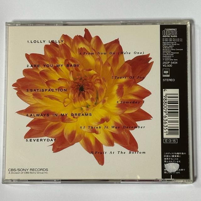 WENDY AND LISA / FRUIT AT THE BOTTOM < CD/DVD/ビデオ  WENDY AND LISA / FRUIT AT THE BOTTOM < CD/DVD/ビデオの