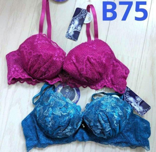 B75★Doux rellia★Wパットデコルテ魅せ美レースブラジャー2点★新品★送料無料 < 女性ファッション  B75★Doux rellia★Wパットデコルテ魅せ美レースブラジャー2点★新品★送料無料  < 女性ファッションの