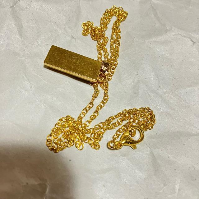 【ノーブランド扱い】 インゴットモチーフ / ゴールドメッキ ネックレス ペンダント < 男性アクセサリー/時計 【ノーブランド扱い】 インゴットモチーフ / ゴールドメッキ ネックレス ペンダント < 男性アクセサリー/時計の