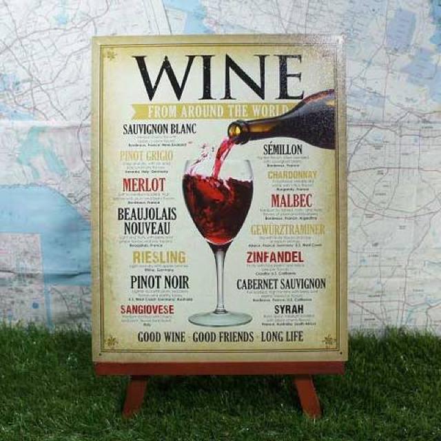 新品【ブリキ看板】Wine/ワイン 世界の銘柄 < ホビー  新品【ブリキ看板】Wine/ワイン 世界の銘柄  < ホビーの