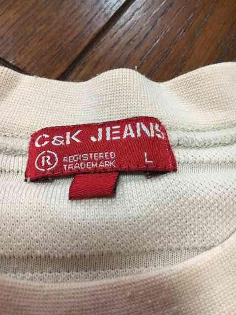 【C&K JEANS】デニムエレメントミレニアムTシャツ◆Lサイズ < 男性ファッション  【C&K JEANS】デニムエレメントミレニアムTシャツ◆Lサイズ < 男性ファッションの