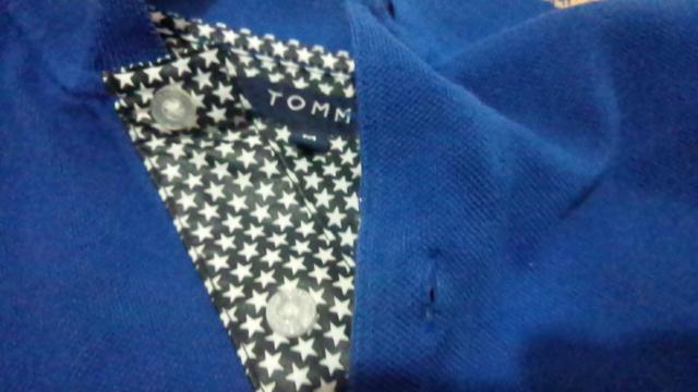 トミー ポロシャツ ブルー Mサイズ TOMMY < ブランド トミー ポロシャツ ブルー Mサイズ TOMMY < ブランドの