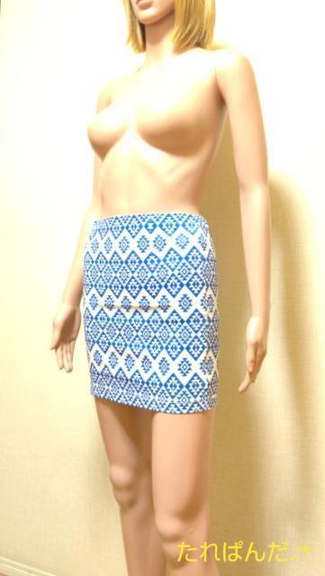 新品タグ付☆angelina☆エキゾチックブルーのタイトミニB368☆3点で即落 < 女性ファッション  新品タグ付☆angelina☆エキゾチックブルーのタイトミニB368☆3点で即落  < 女性ファッションの