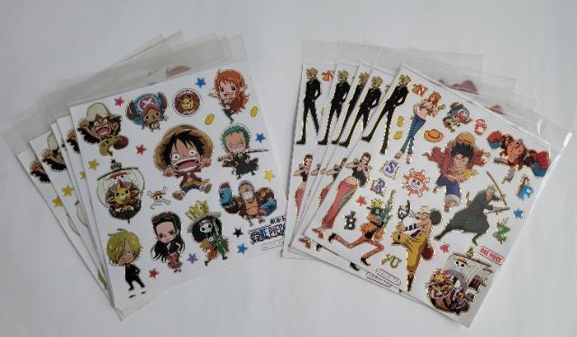 ワ10@ ONE PIECE 大判シール 10枚set (2種類×5枚) ステッカー < アニメ/コミック/キャラクター  ワ10@ ONE PIECE 大判シール 10枚set (2種類×5枚) ステッカー  < アニメ/コミック/キャラクターの
