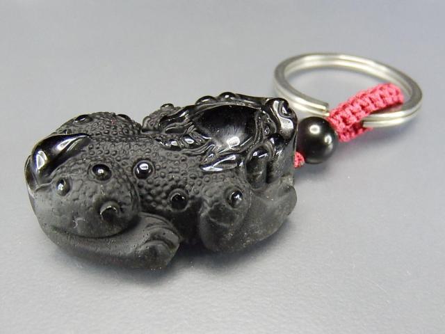 AAAオブシディアンヒキュウ仕様2天然石彫刻品キーホルダー魔除け金運蓄財運 < 男性アクセサリー/時計  AAAオブシディアンヒキュウ仕様2天然石彫刻品キーホルダー魔除け金運蓄財運 < 男性アクセサリー/時計の