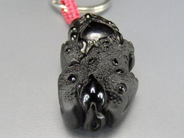 AAAオブシディアンヒキュウ仕様2天然石彫刻品キーホルダー魔除け金運蓄財運 < 男性アクセサリー/時計  AAAオブシディアンヒキュウ仕様2天然石彫刻品キーホルダー魔除け金運蓄財運 < 男性アクセサリー/時計の