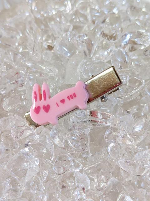 *HM*  幼児用☆『ウサギ☆ピンクB』☆ヘアクリップ < キッズ/ベビー  *HM*  幼児用☆『ウサギ☆ピンクB』☆ヘアクリップ  < キッズ/ベビーの