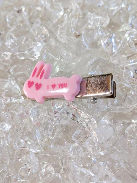 *HM*  幼児用☆『ウサギ☆ピンクB』☆ヘアクリップ < キッズ/ベビー  *HM*  幼児用☆『ウサギ☆ピンクB』☆ヘアクリップ < キッズ/ベビーの