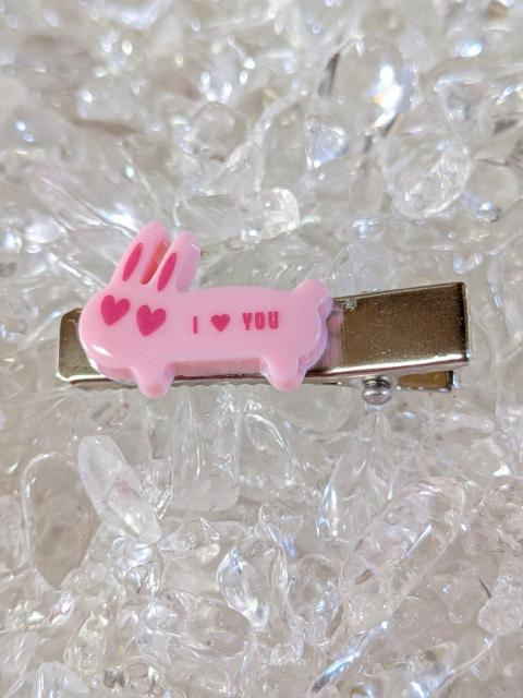 *HM*  幼児用☆『ウサギ☆ピンクB』☆ヘアクリップ < キッズ/ベビー  *HM*  幼児用☆『ウサギ☆ピンクB』☆ヘアクリップ < キッズ/ベビーの